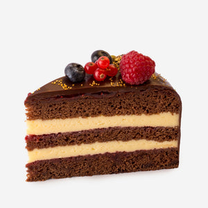 Čokoládová torta s vanilkovým krémom